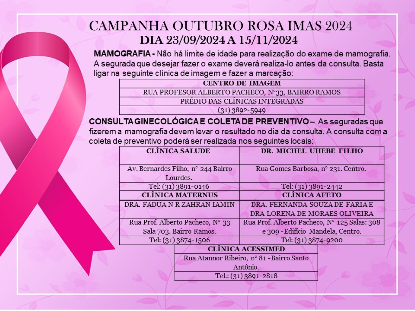 OUTUBRO ROSA 