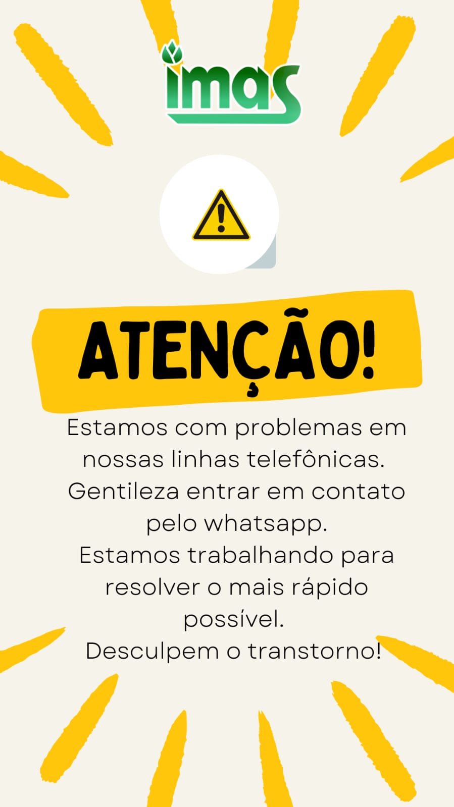 atencao telefone