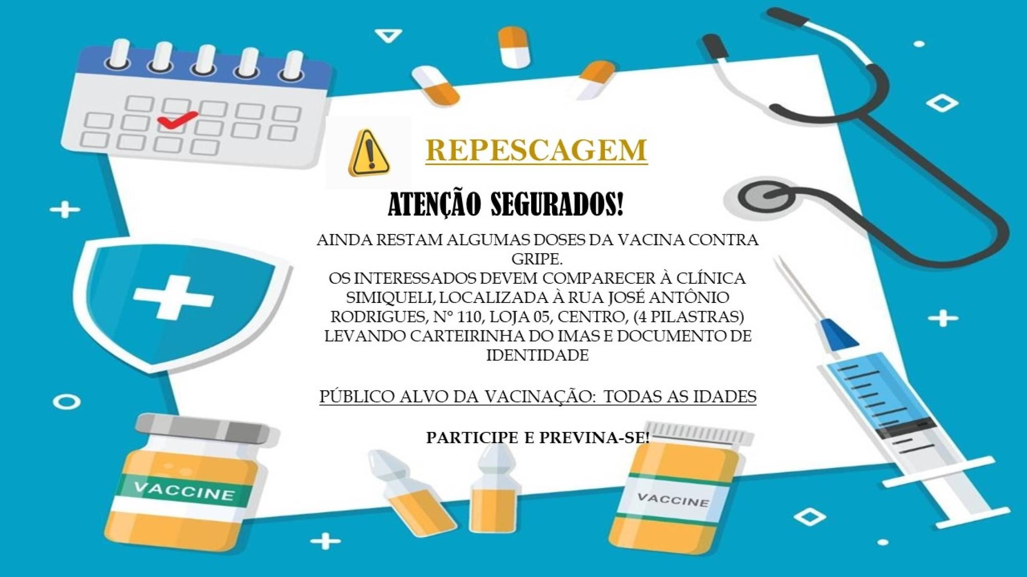 ATENÇÃO SEGURADOS!